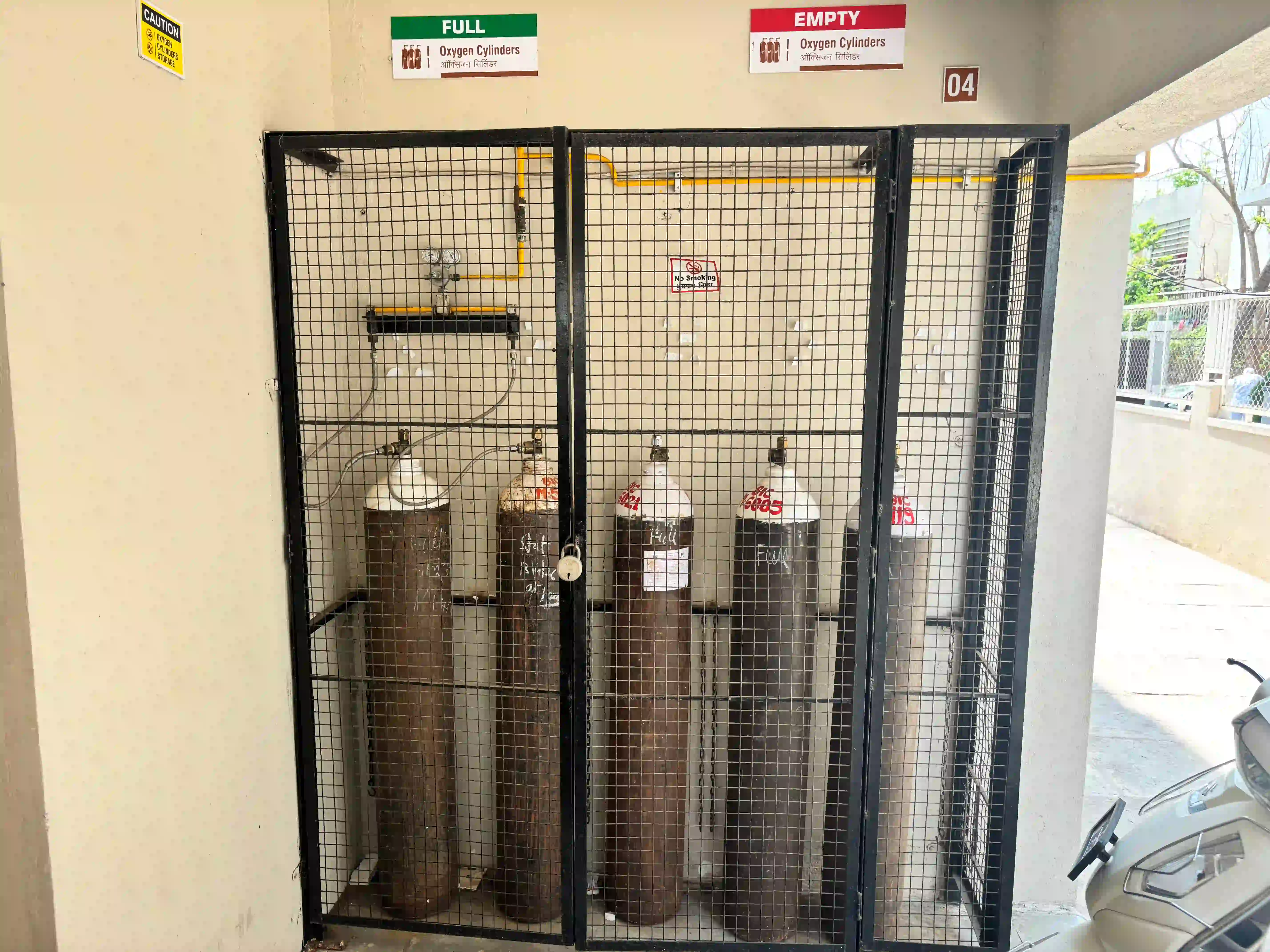 Dr. Joshi Cancer Centre Sangli — medical oxygen cylinder supply system